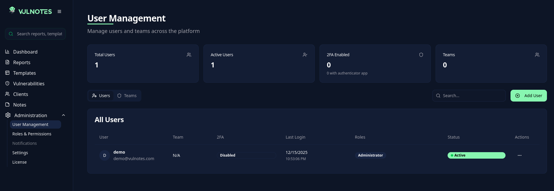Adding users
