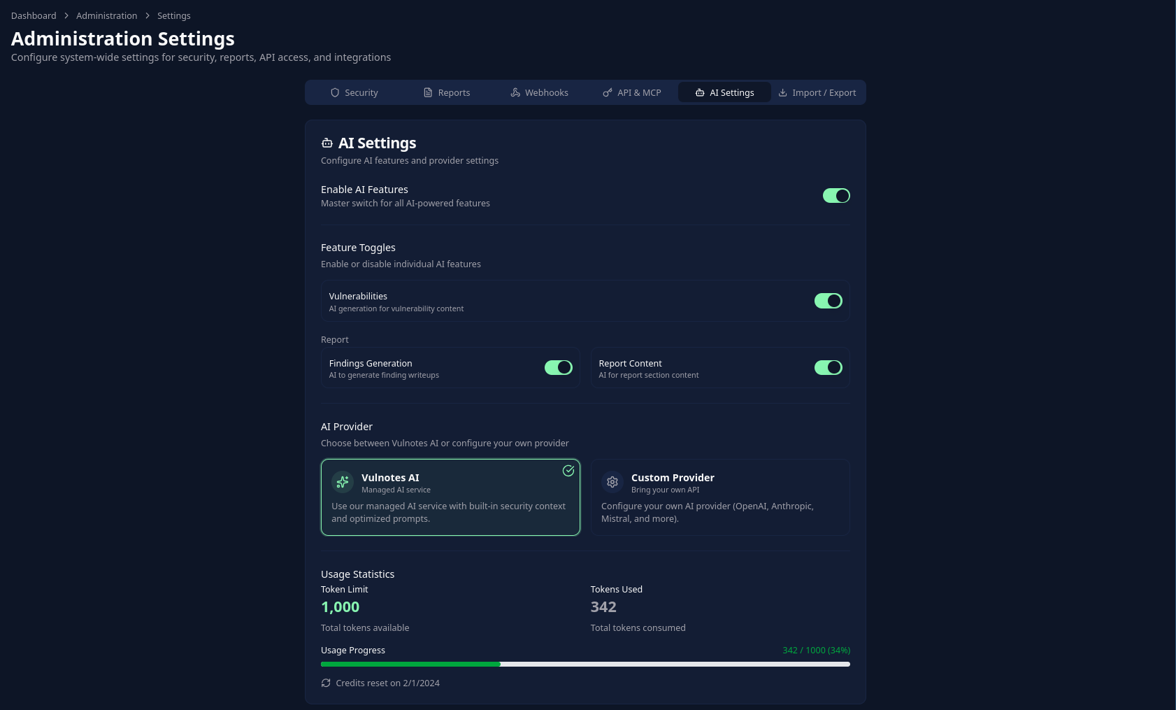 AI Settings