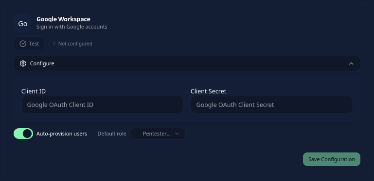 Google OAuth