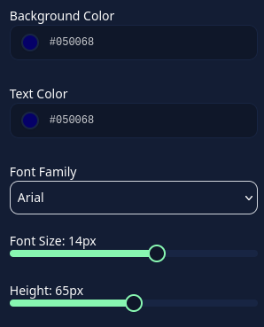 Header and footer settings