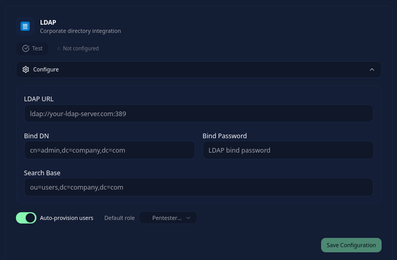 LDAP Authentication
