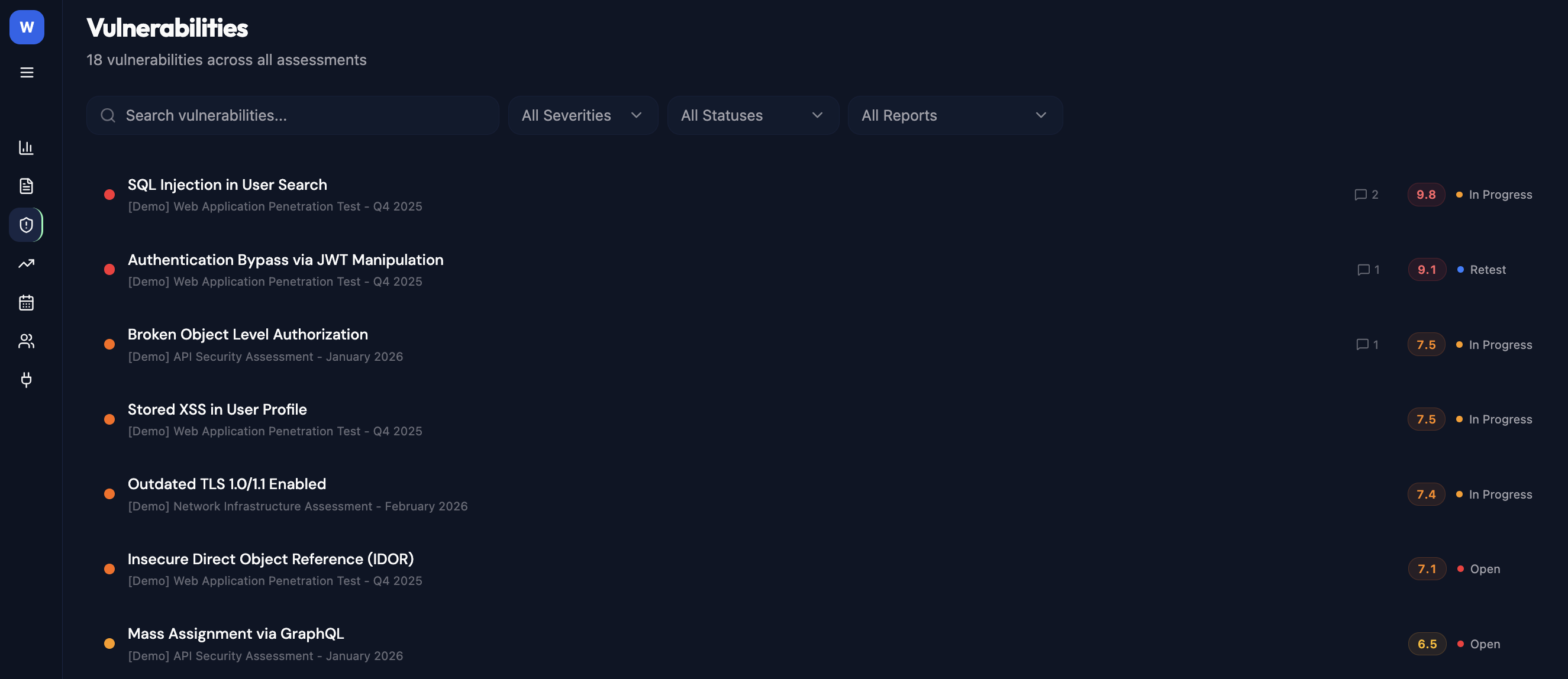 Client Portal vulnerabilities