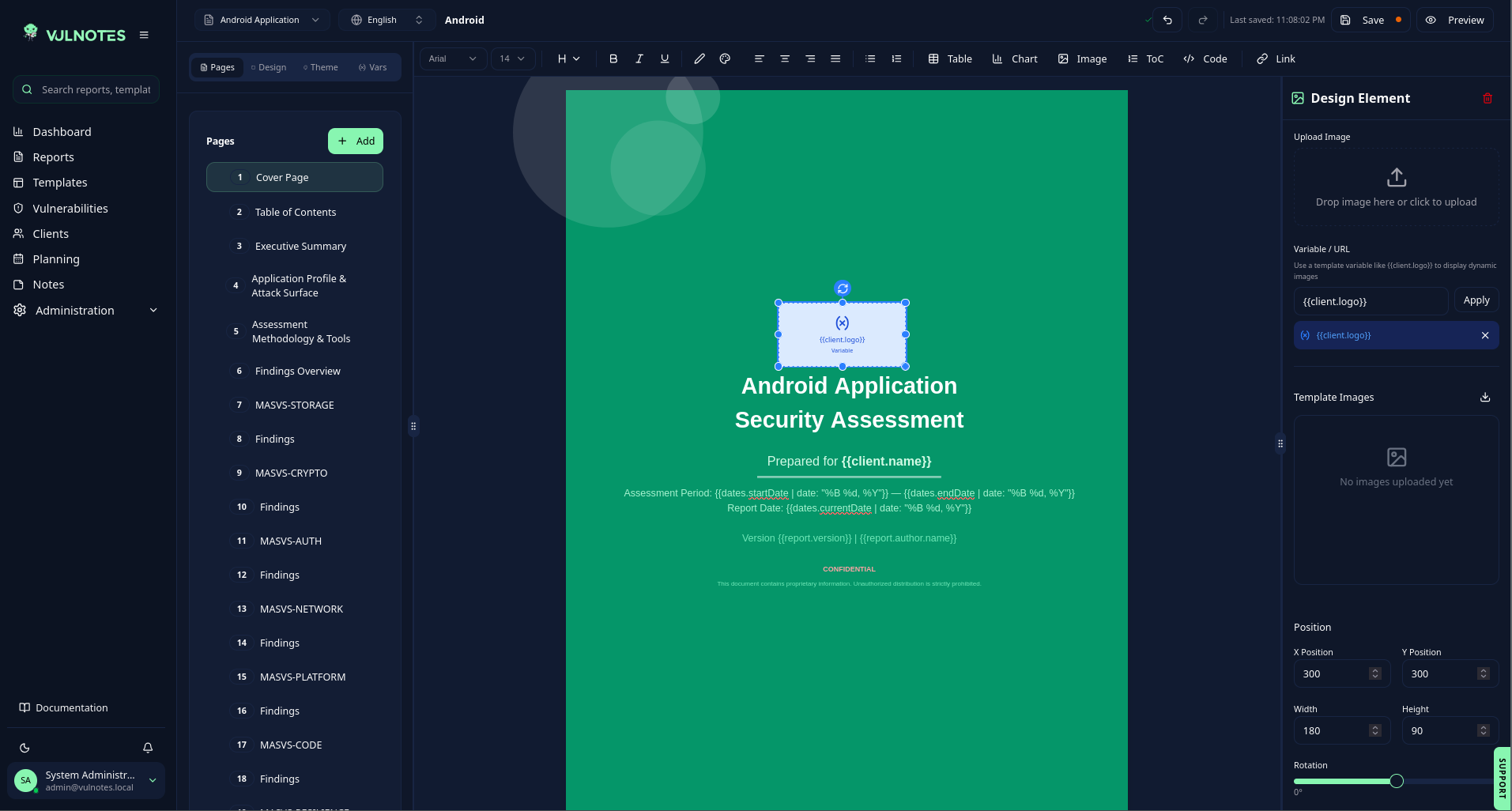Vulnotes screenshot 2
